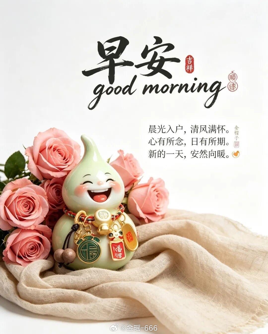 好心态是最强的吸引力，心向阳是最灵的运气。带着笑容开启今天，烦恼留身后，希望装心