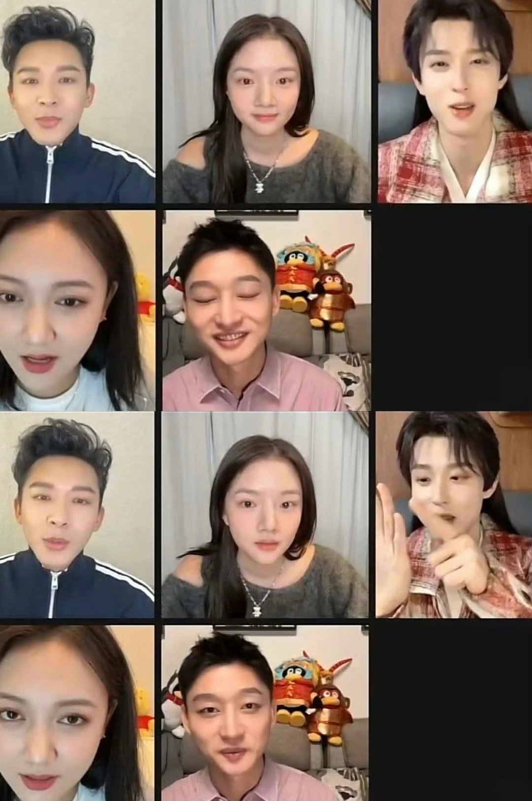 《锦绣安宁》主演们的直播截图，是因为开了美颜的关系吗？为什么感觉怪怪的？ ​​​