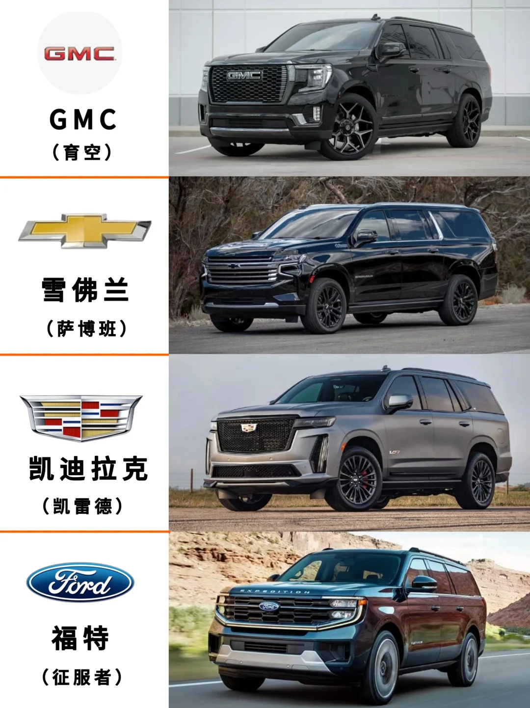 盘点那些你应该拿下的全尺寸SUV