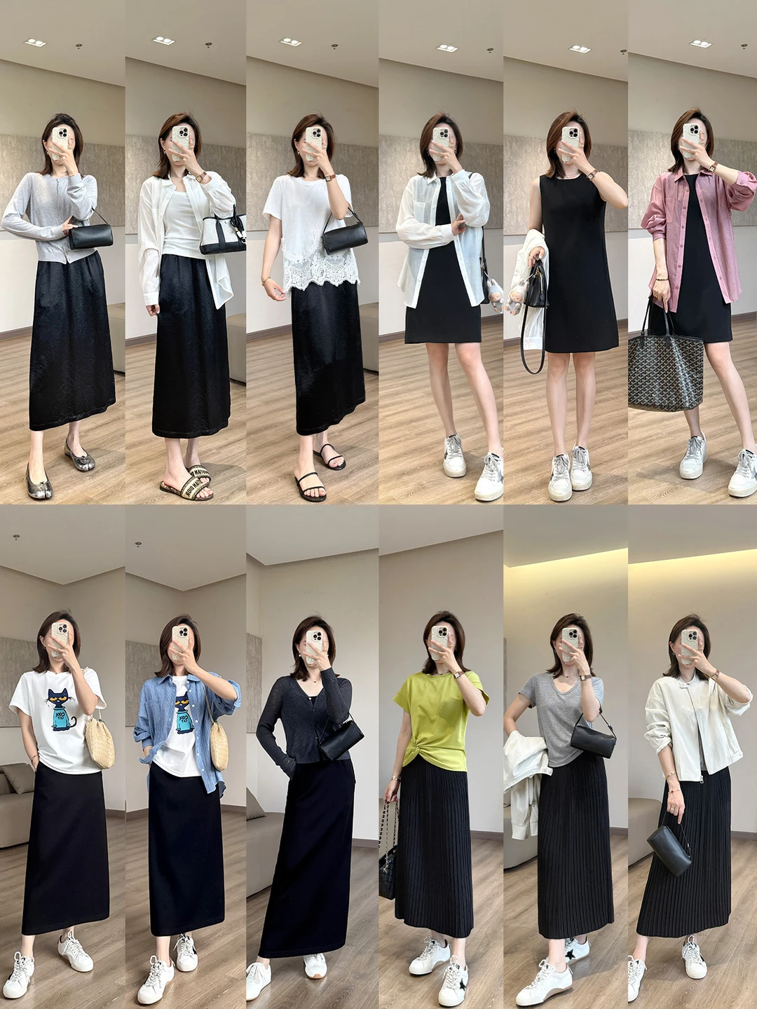 夏日晚风与小黑裙，低调又迷人✧~