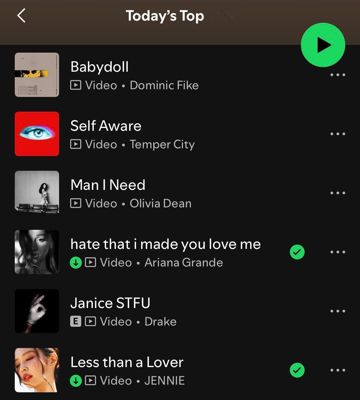 BLACKPINK 「Less than a Lover」Spotify 'To