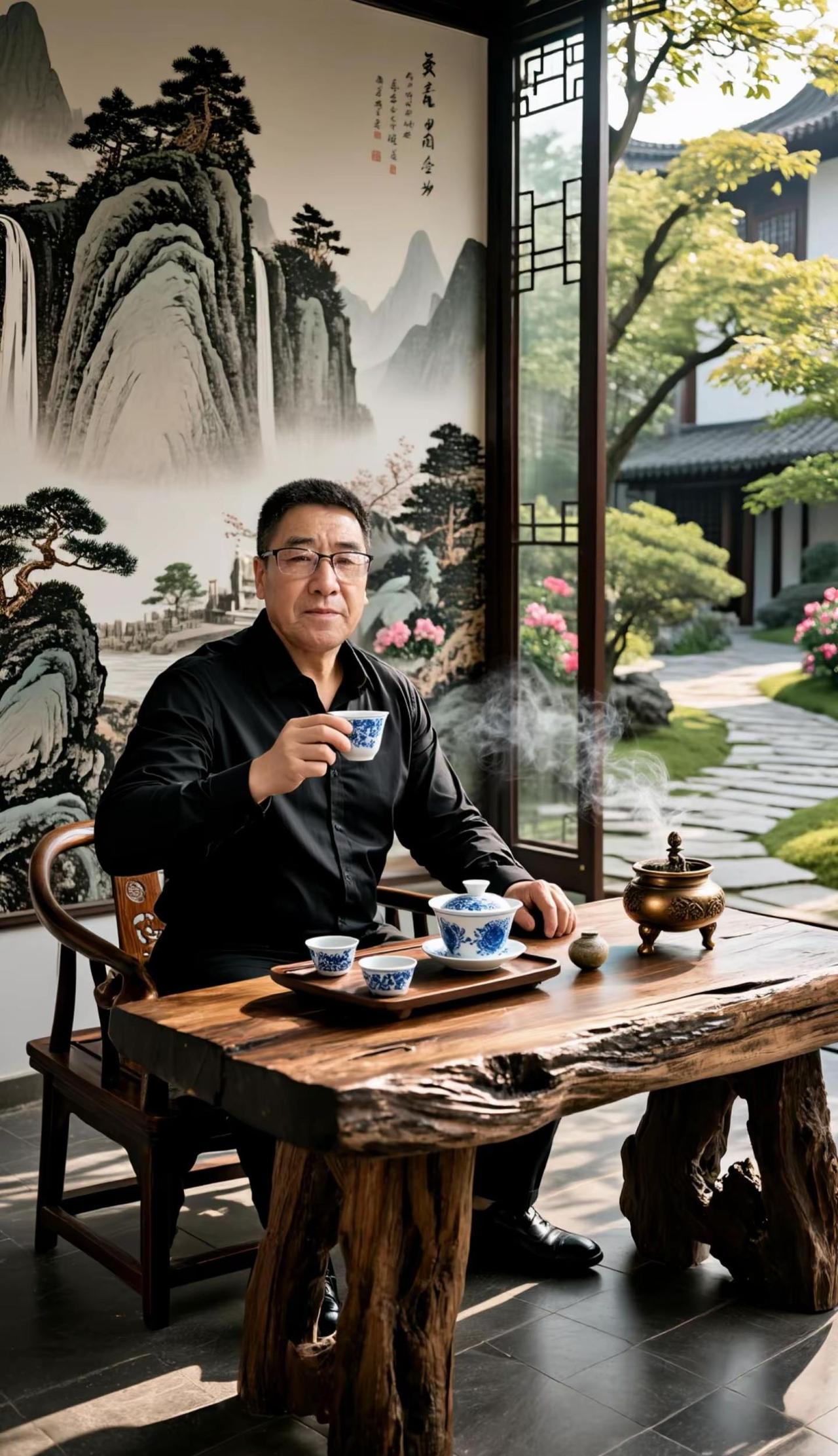 自己舒心，比什么都重要！你说对吗？AI禅意中式写真