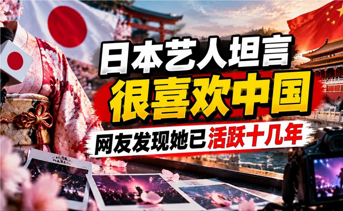 日本艺人坦言很喜欢中国，网友发现她已活跃十几年