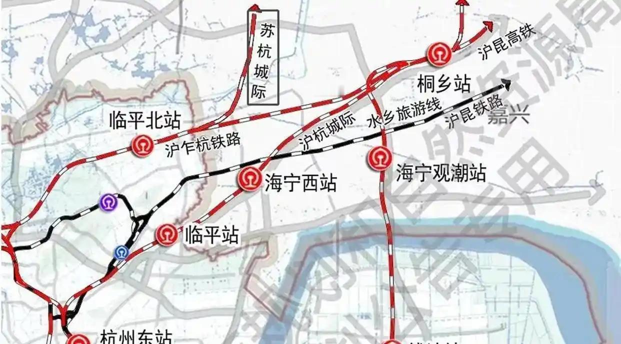 苏州至杭州将建设一条直达城际铁路。


上有天堂，下有苏杭。杭州与苏州两大经济体