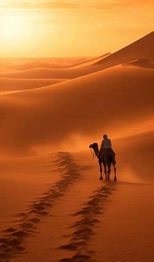 上联：携酒一壶，游江南小桥流水；
下联：带茶几瓶，看塞北大漠飞沙。