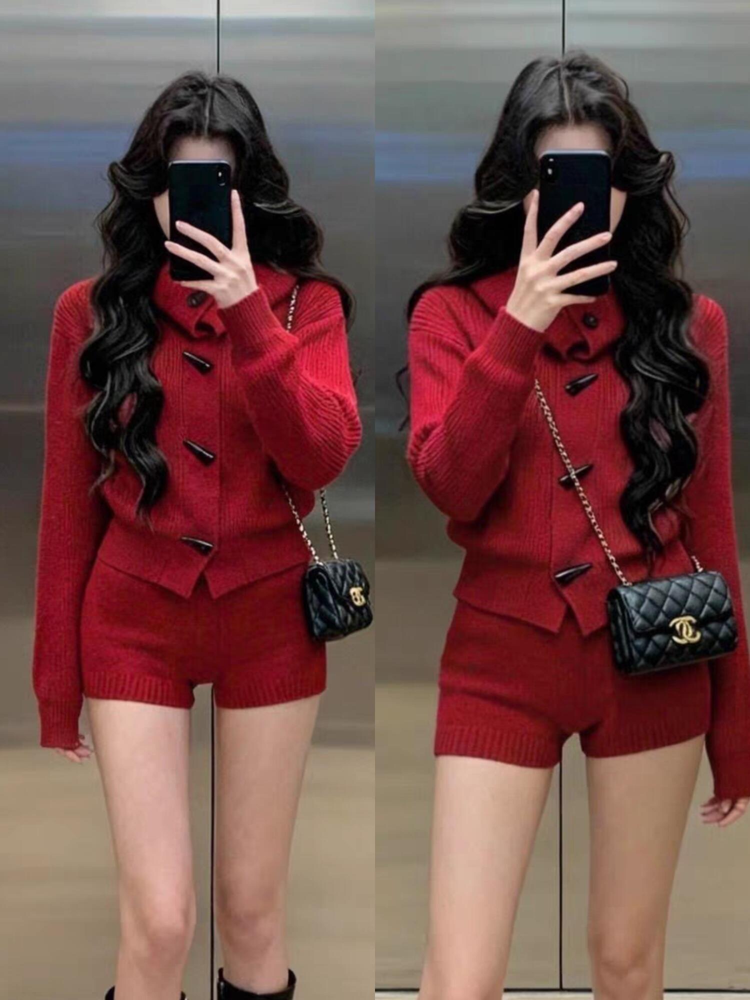 把红色穿上的感觉真好！ 