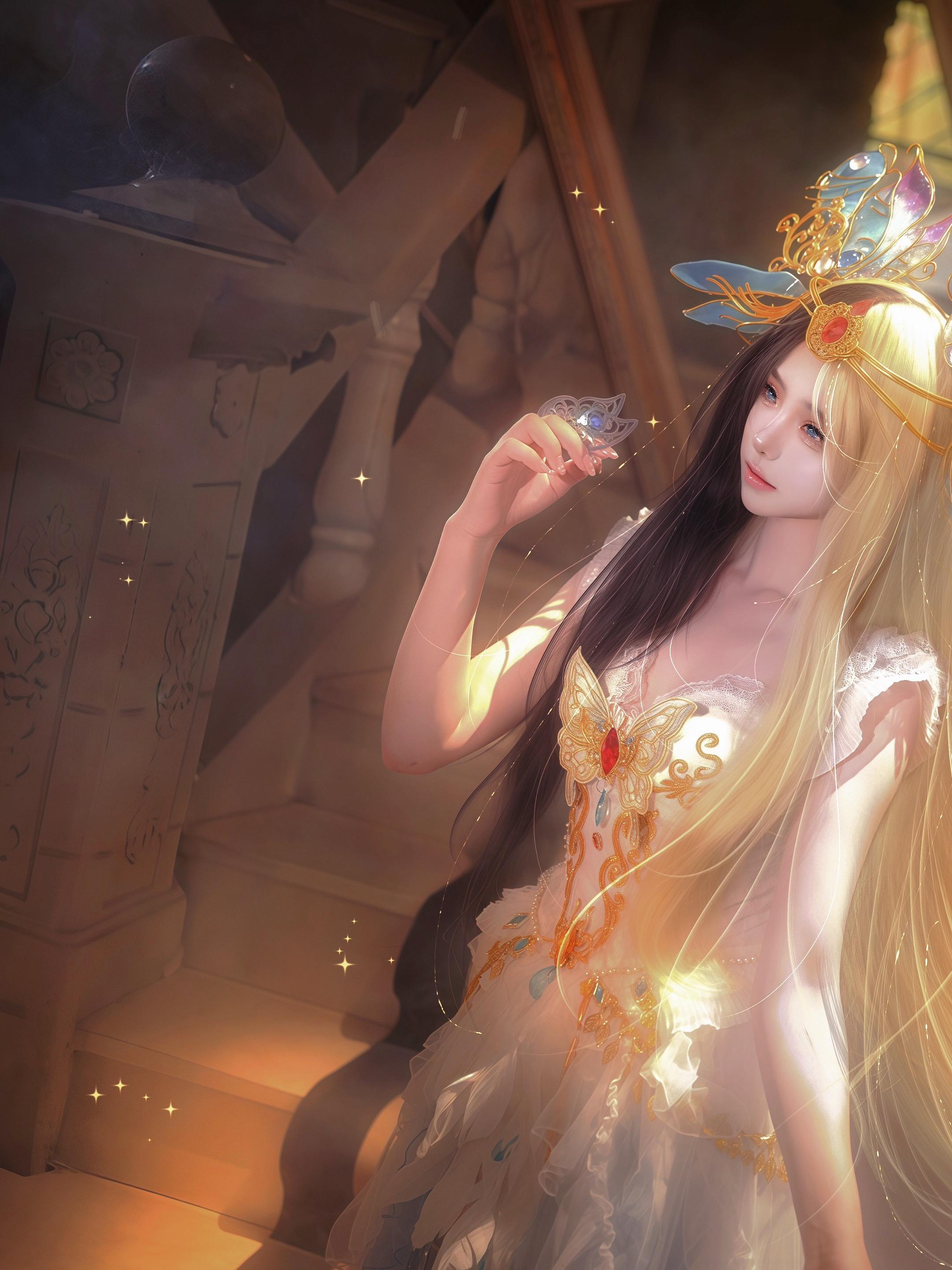 光之神女。小白cos