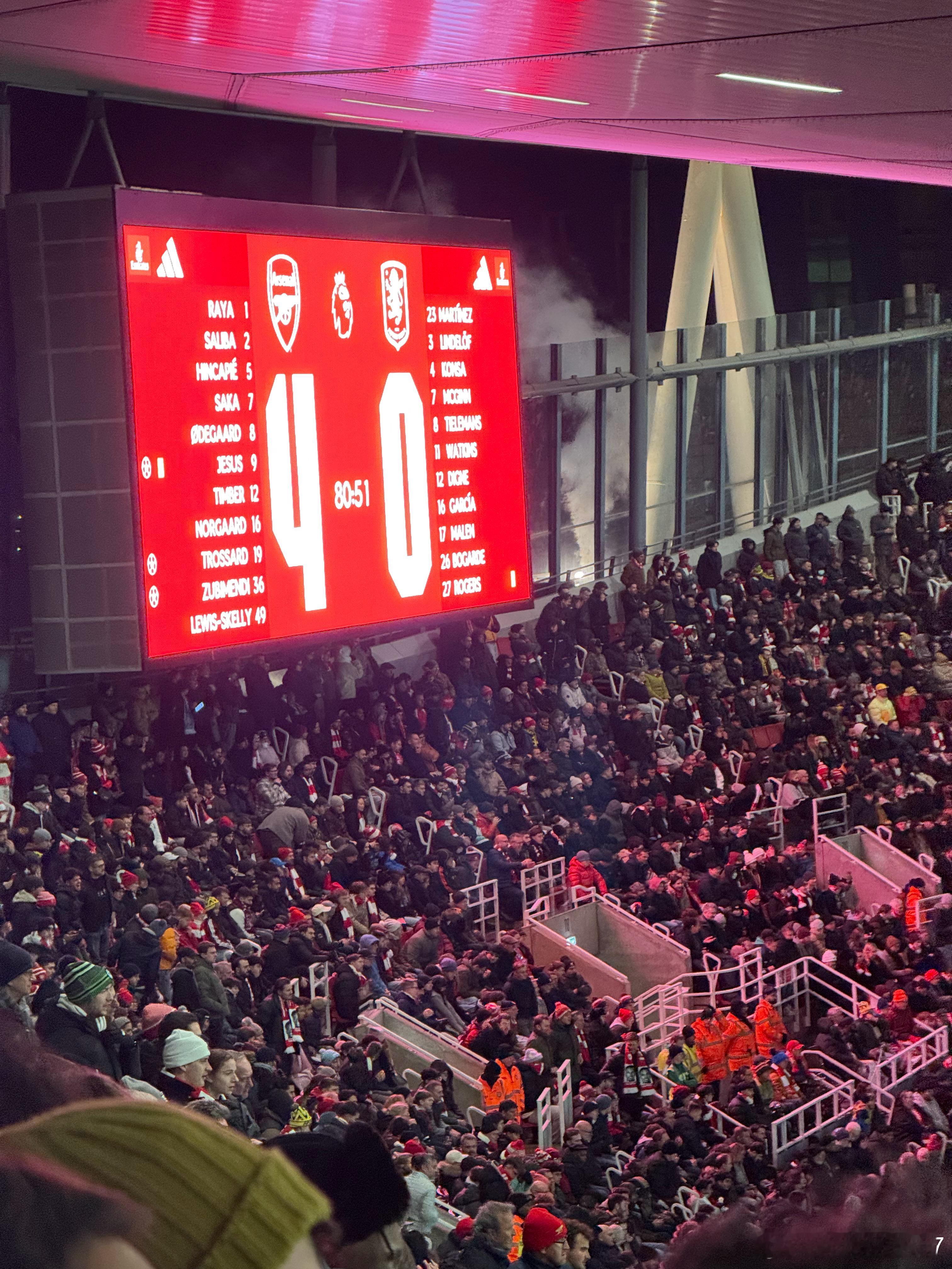 只想和大伙儿一起庆祝了 COYG！！！英超阿森纳 英国·酋长球场