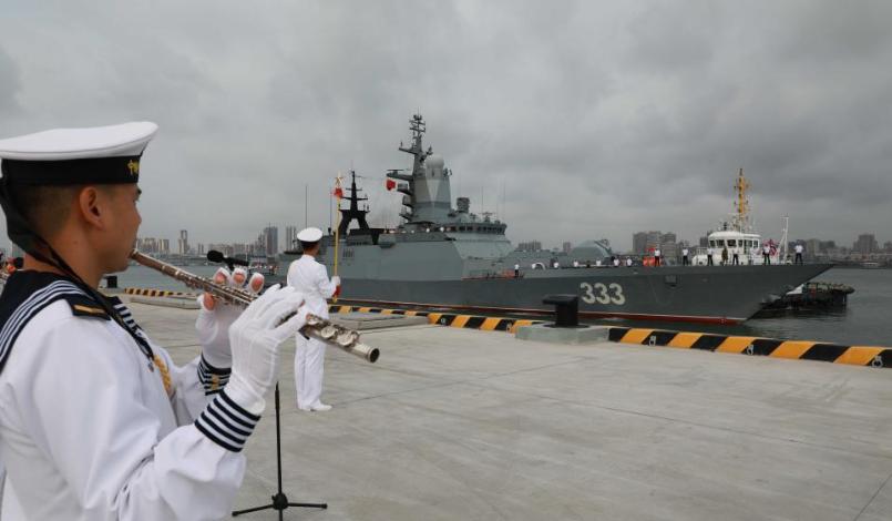 就在普京总统访华前夕，俄罗斯海军太平洋舰队的多艘主力战舰，顺利停靠在了中国相关军