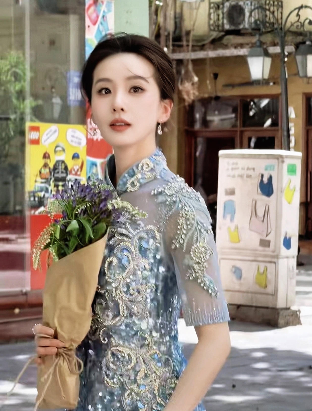 我有所念人，隔在远远乡🎬刘诗诗旗袍簪花