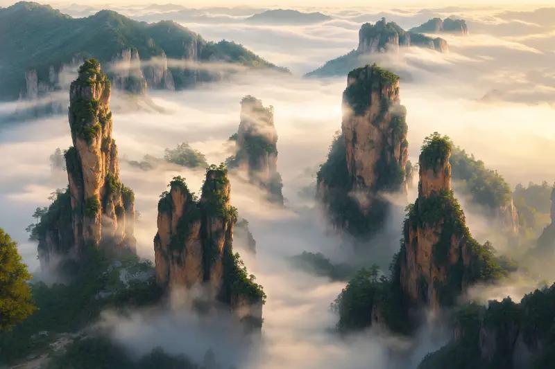 张家界太值得去旅游了！它拥有独特的“张家界地貌”，是世界自然遗产的极致代表。这里