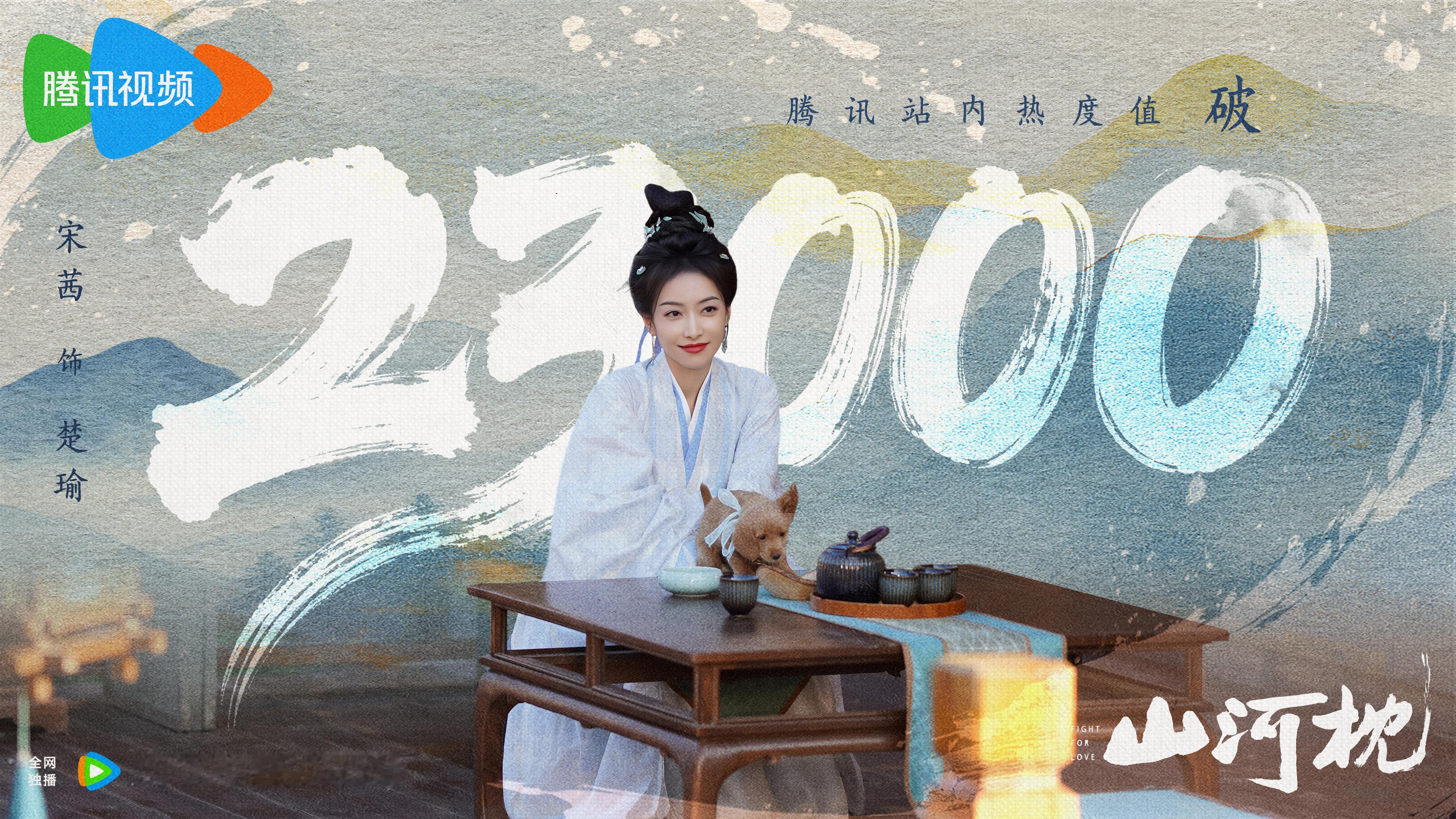 宋茜[超话] 🔥万事皆顺瑜《山河枕》站内热度23000📣前路浩荡，未来可期，