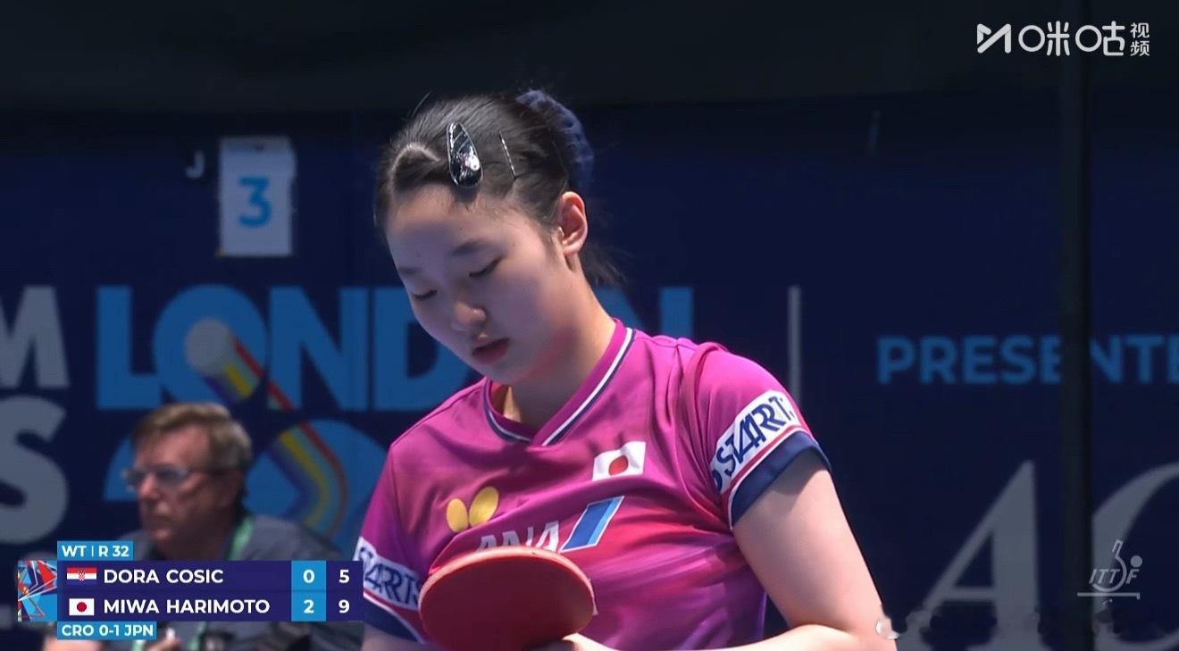 2026伦敦世乒赛女子团体32-16克罗地亚0-2日本科斯科0-3张本美和（6-
