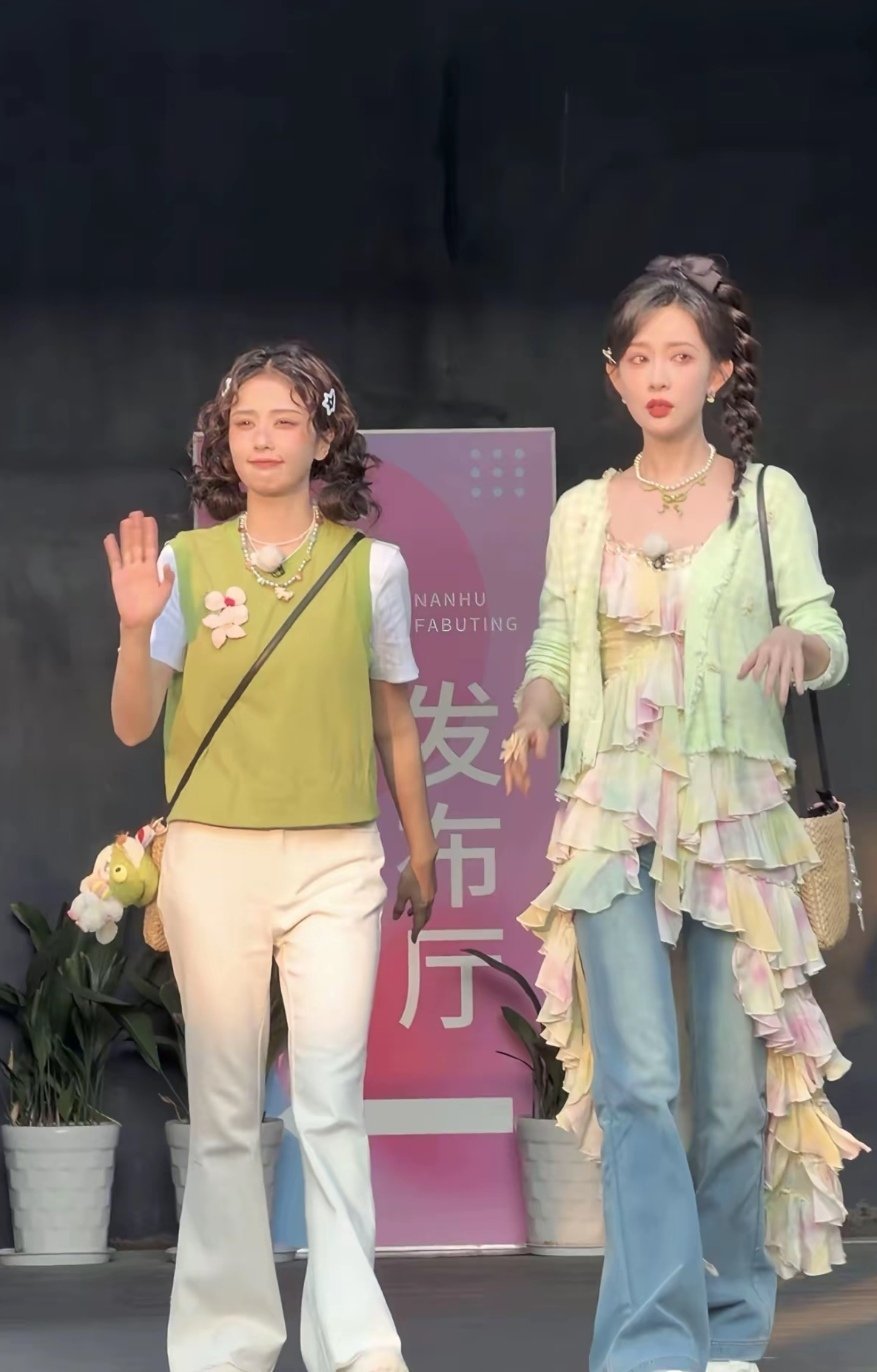 白鹿和孟子义同框路透，谁是真正的跑男一姐？ 