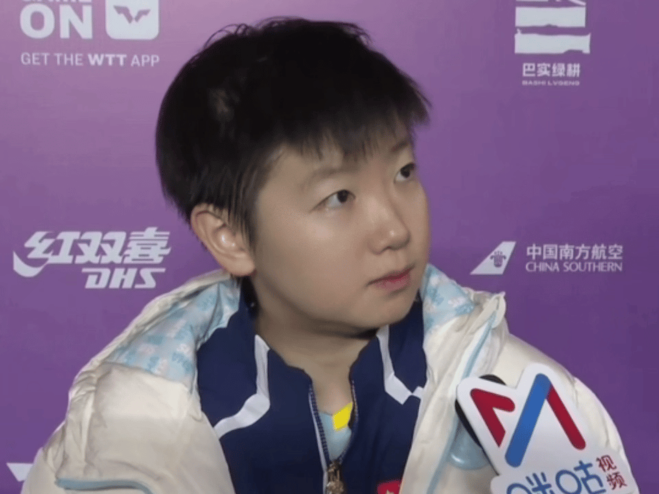 孙颖莎vs朱芊曦我真觉得孩子瘦了 