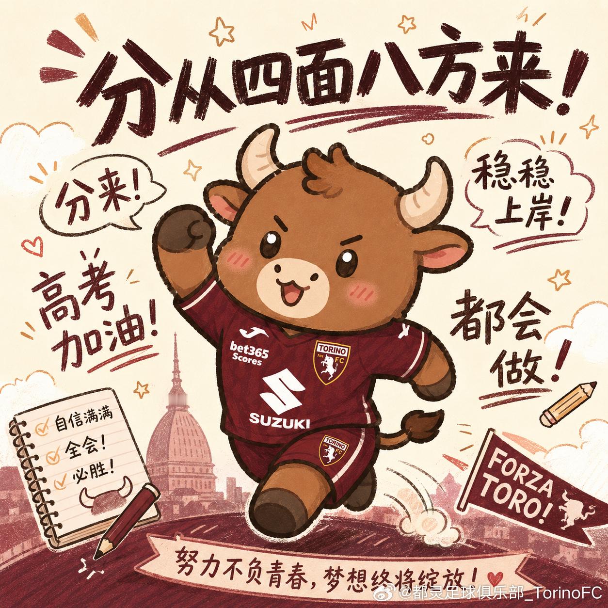 来自牛牛的高考祝福📝🔝🐂Torino FC都灵足球俱乐部