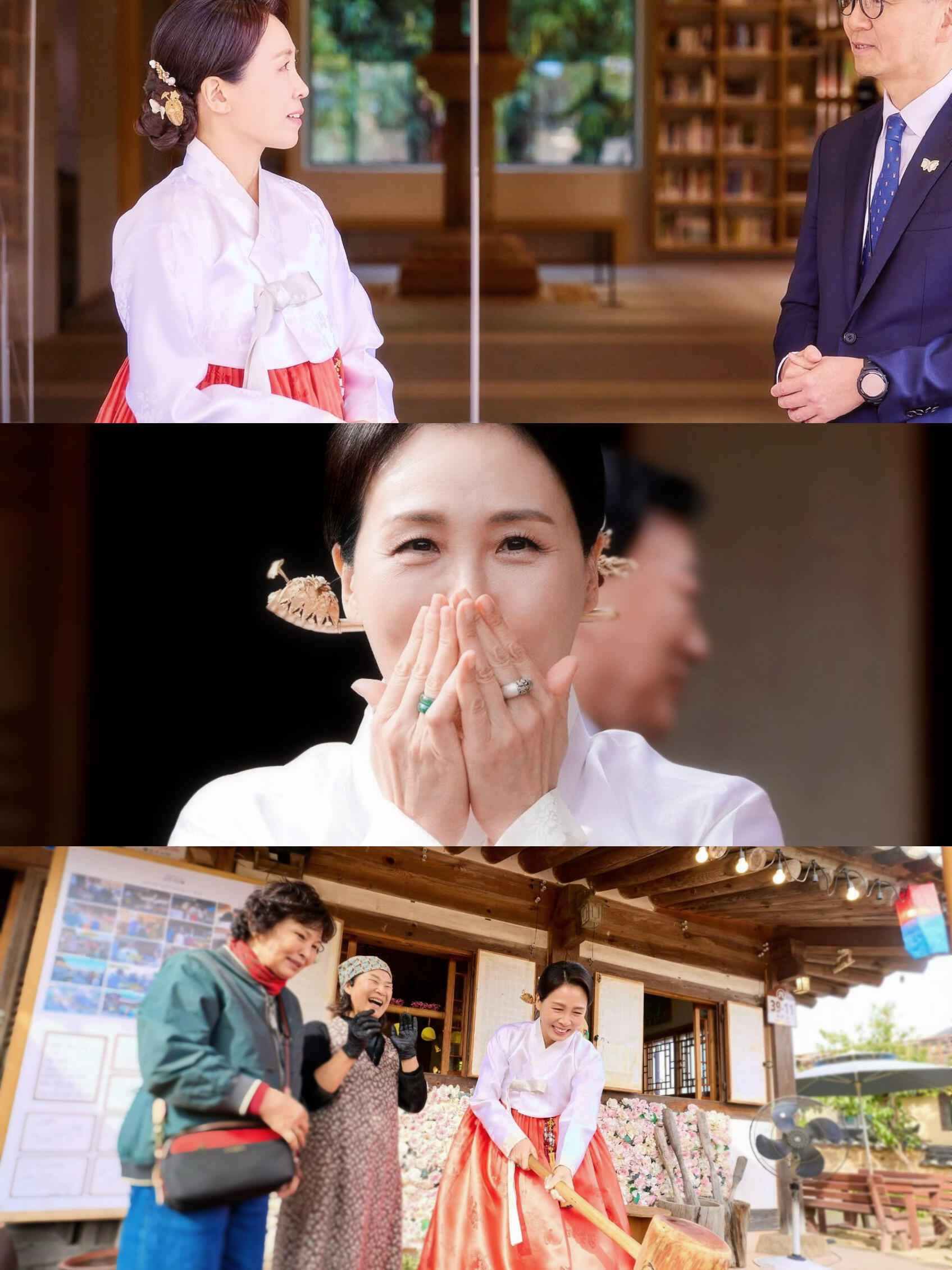 韩国总统夫人一袭白衣素雅大气优雅是岁月沉淀后的从容，南韩