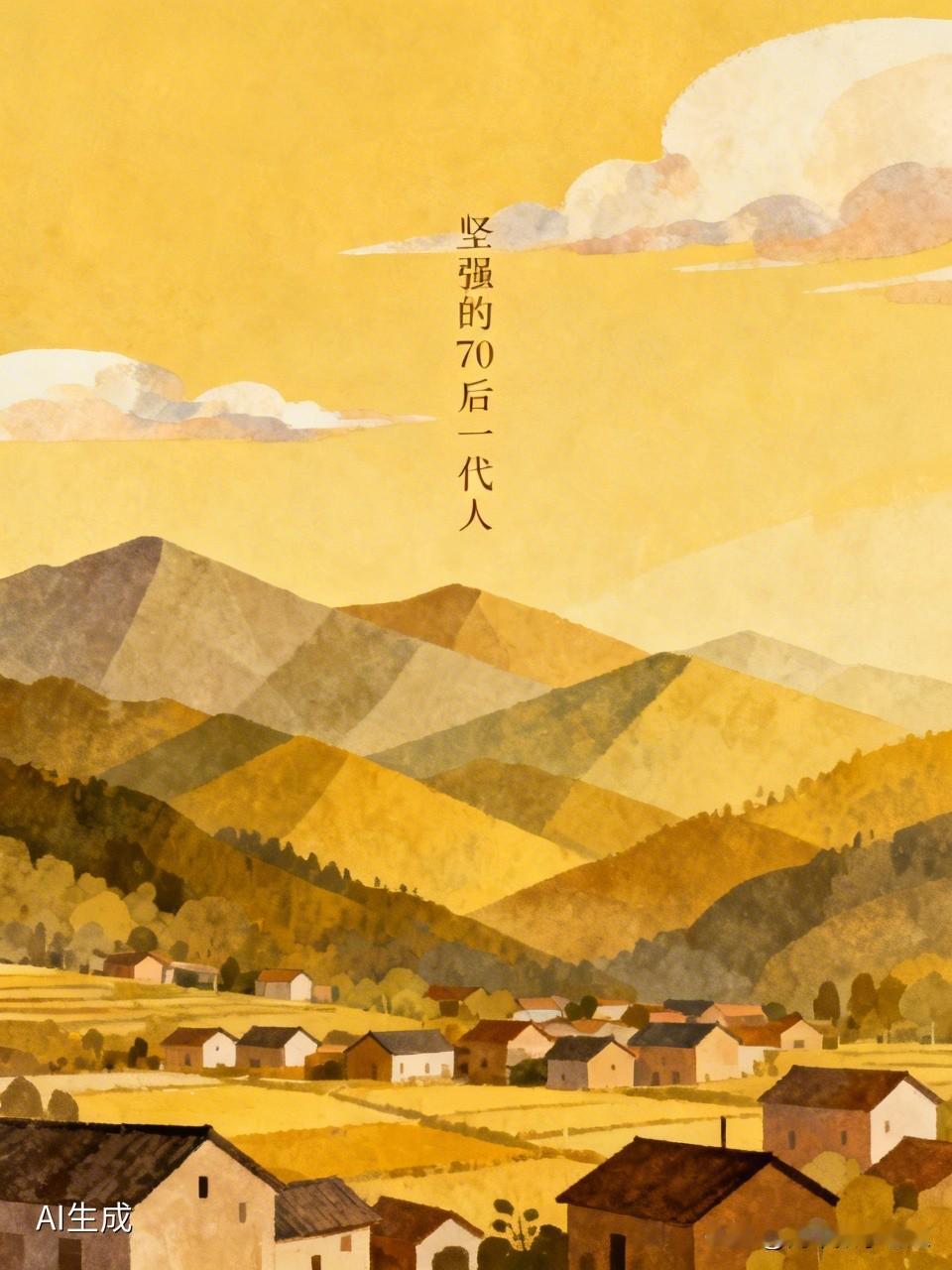 坚强的70后一代人！
       作为70后，我们上学时，还要抽时间在家干活，