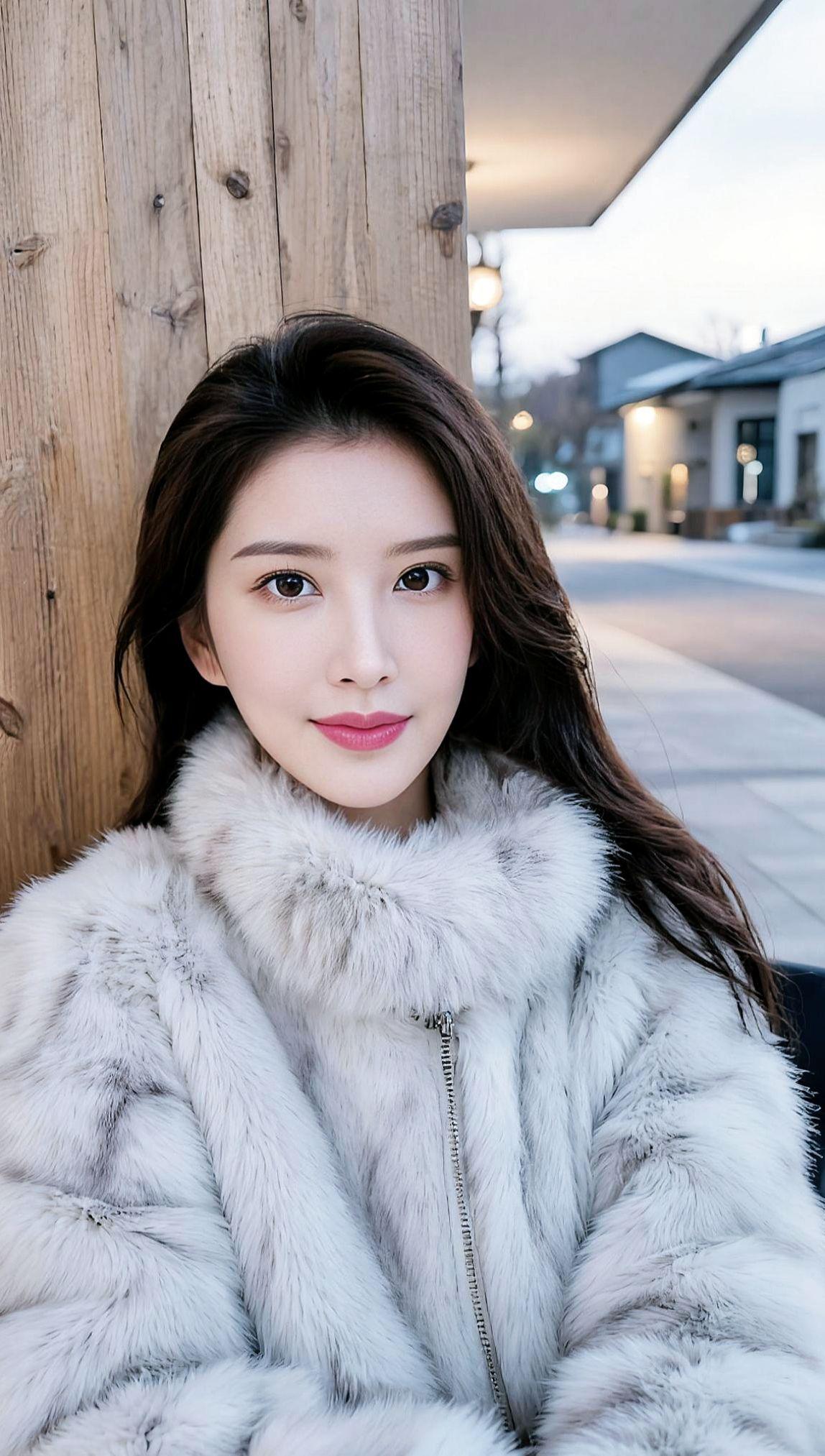 你还相信爱情吗？皮草自拍 抖音ai创作 小姐姐