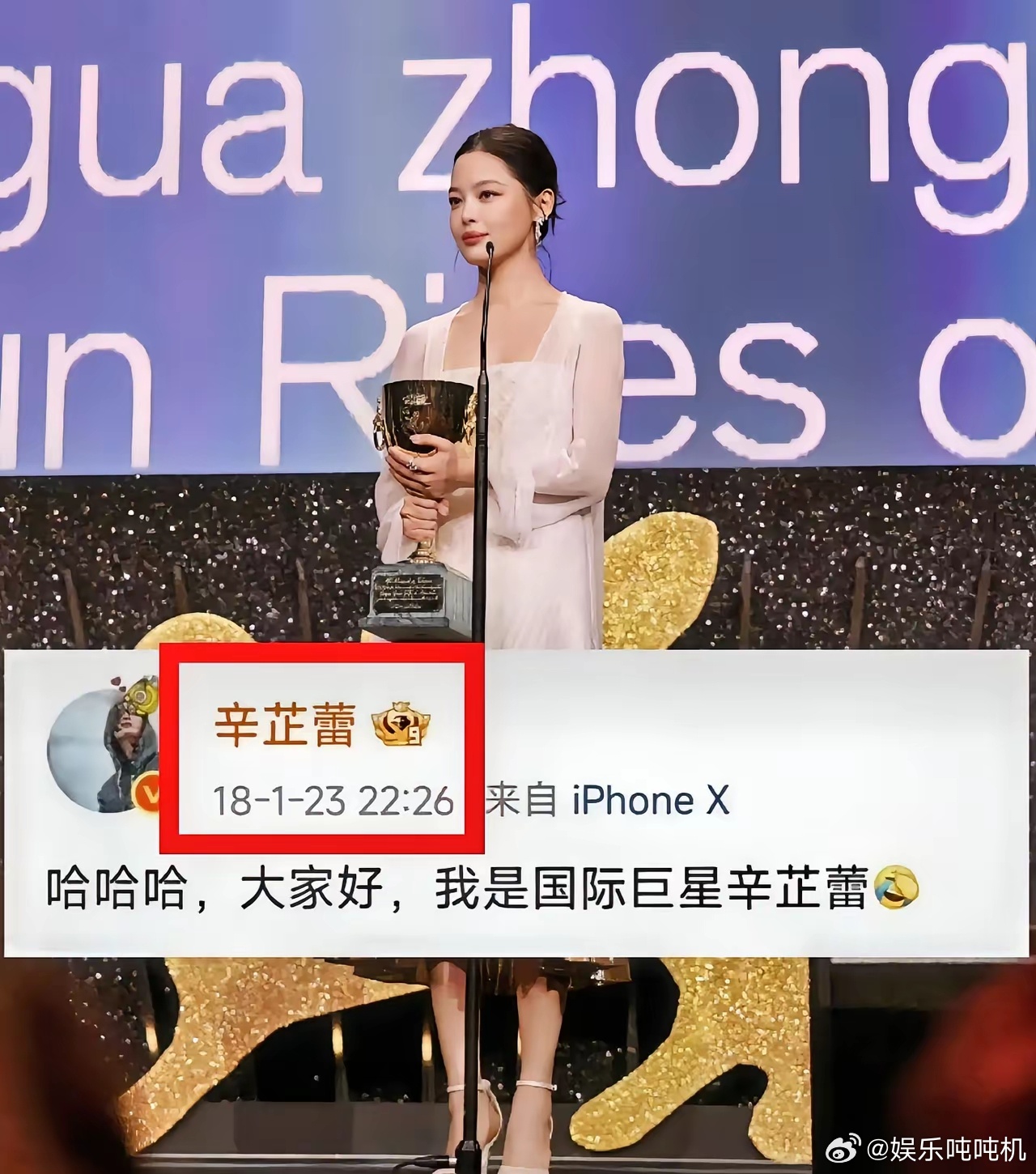 多做梦真的有用！不信，你瞧辛芷蕾，18年她就吹自己是国际巨星，谁料25年这个梦想