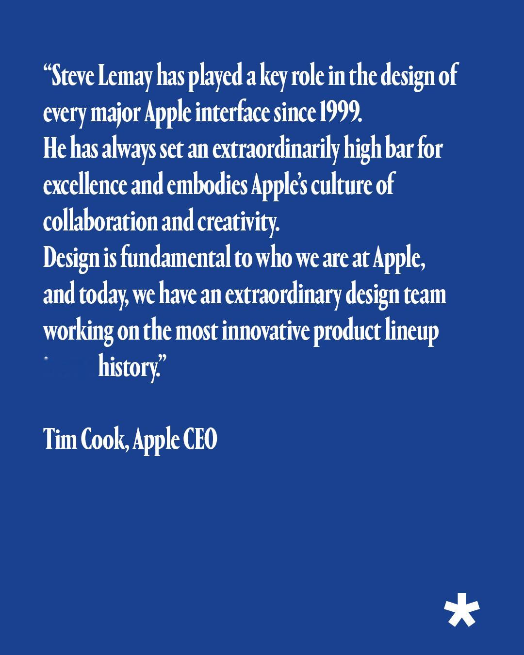 翻了下这位老哥的履历。Steve Lemay（前UI 设计团队负责人），1999