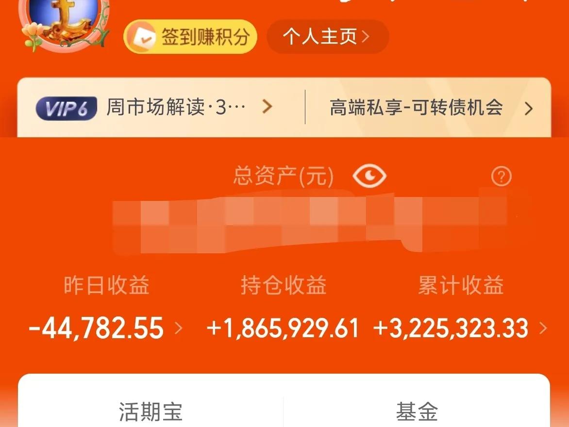 万日长投第2951天，上周五基金收益-4W。

今天并不想说美股，我也不关心它是