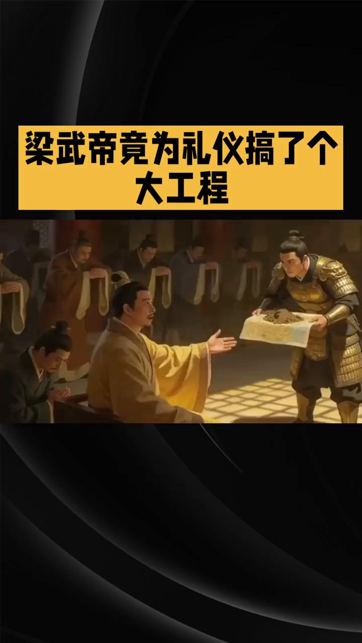 梁武帝竟为礼仪搞了个大工程。
南朝混乱年代，梁武帝竟为礼仪搞了个大工程，这究竟是
