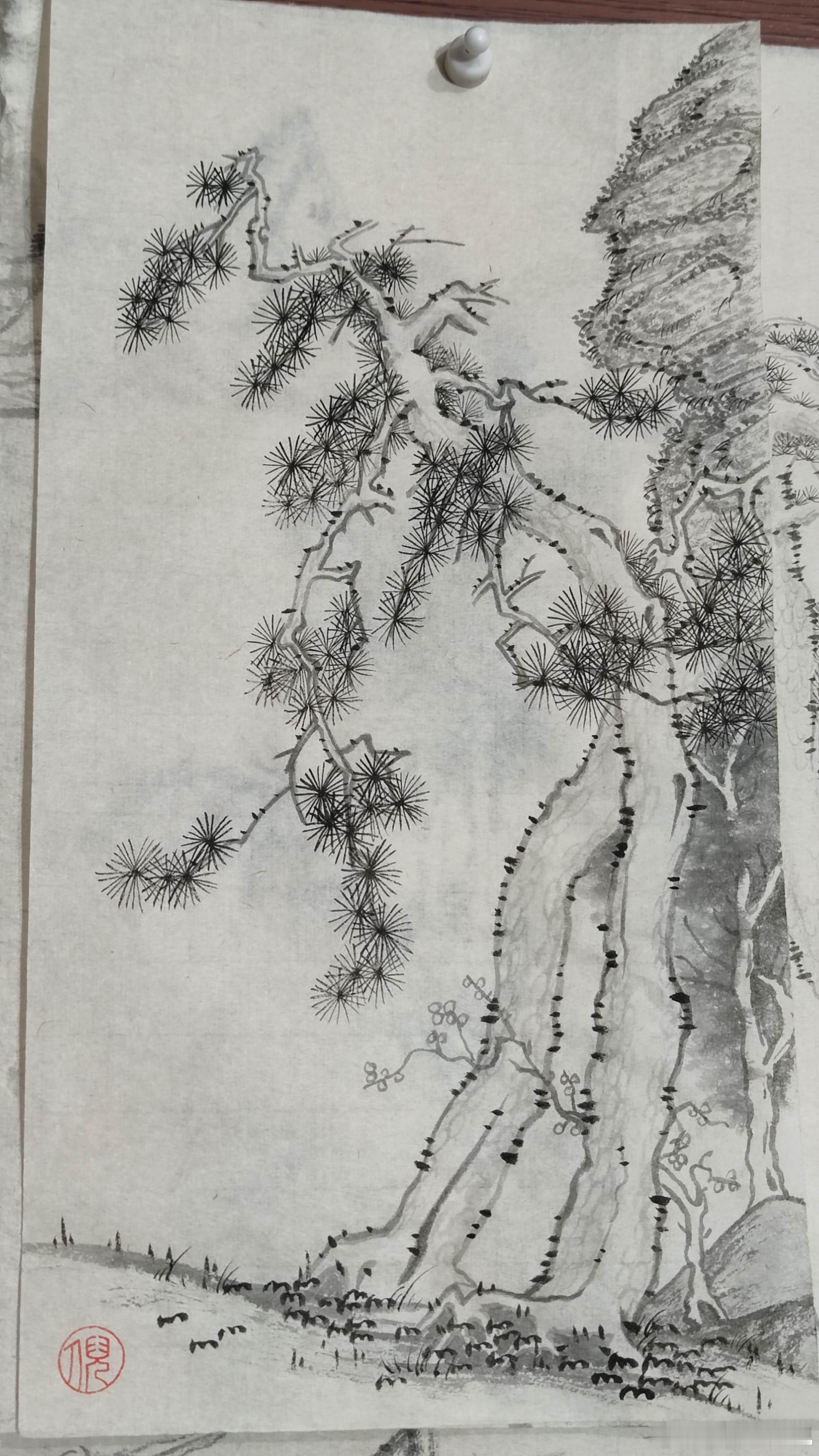 亭亭山上松，瑟瑟谷中风。 ​​​