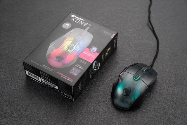 游戏鼠标|手感极佳还有沉浸式灯效！冰豹ROCCAT Kone XP游戏鼠标体验