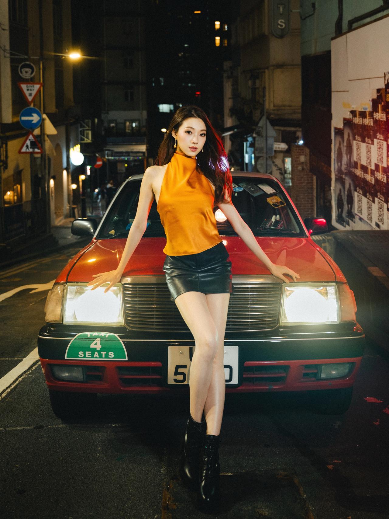 香港网红画报，复古风长腿辣妹！