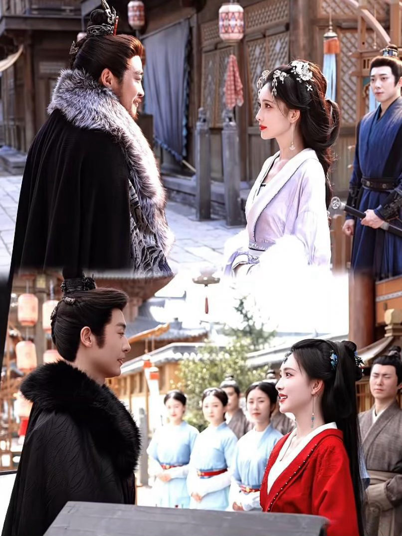 《百花杀》导演审美在线，裙摆一甩、发丝飞扬，灵动氛围感拉满。何润东和孟子义在对戏