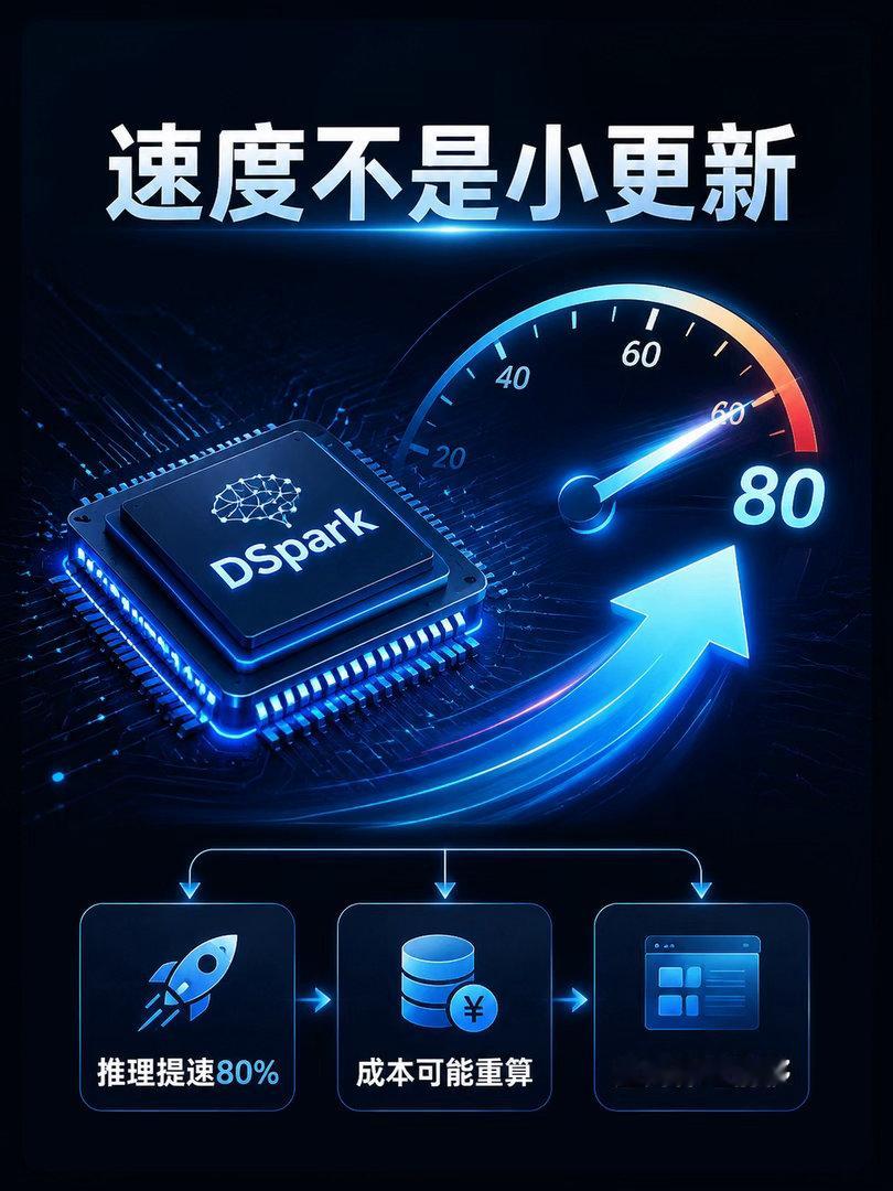 DeepSeek发布DSpark大模型赛道的竞争逻辑彻底变了。以前各家疯狂卷参数