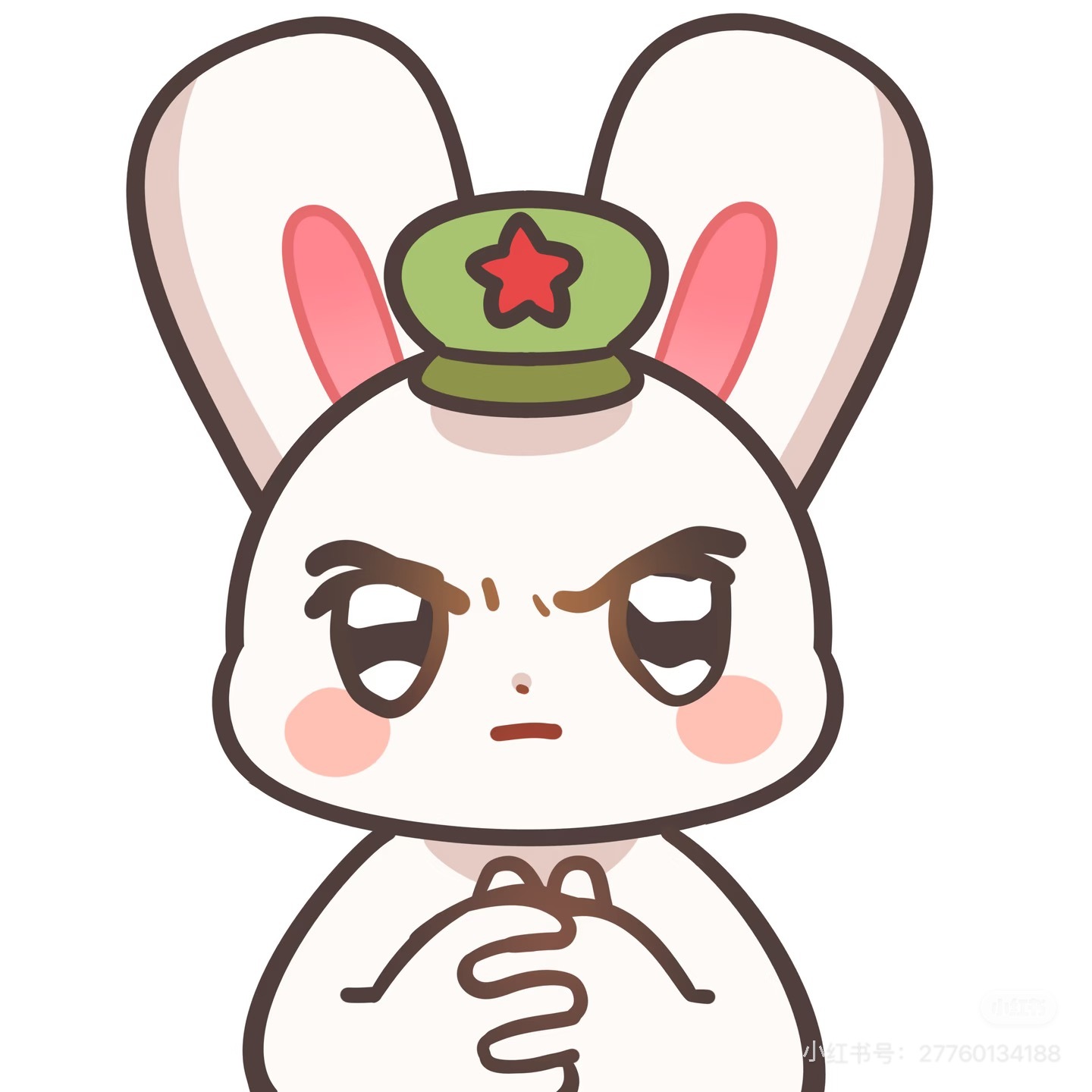 伟大我兔已严肃绷住 
