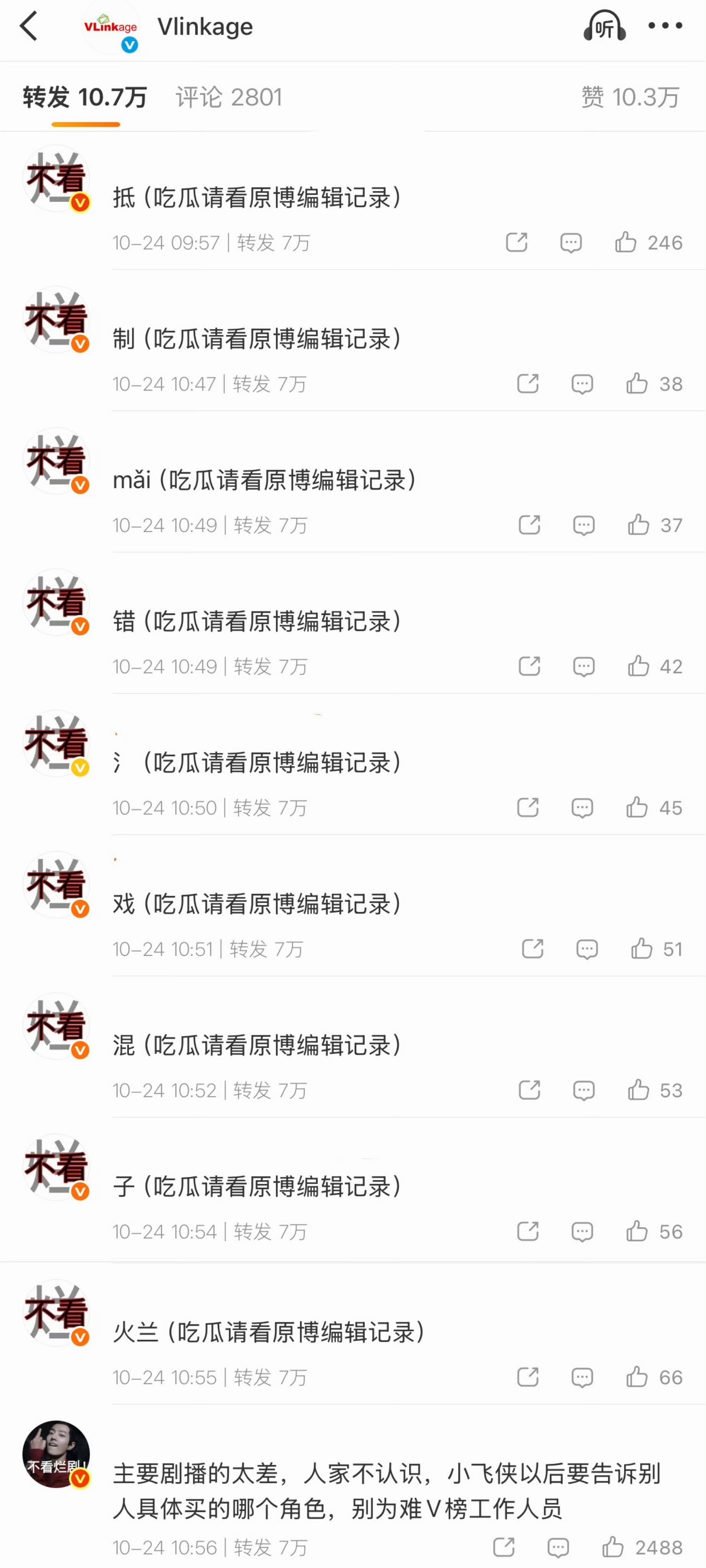 看了，好好笑，怎么会有人买氵买到去年的角色 ​​​