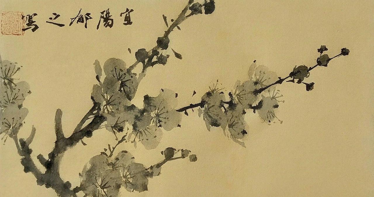 朵朵花开淡墨痕