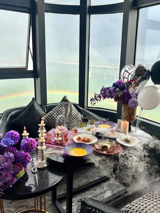 湛江花小钱装大杯！！高空海景餐厅好chill🥂