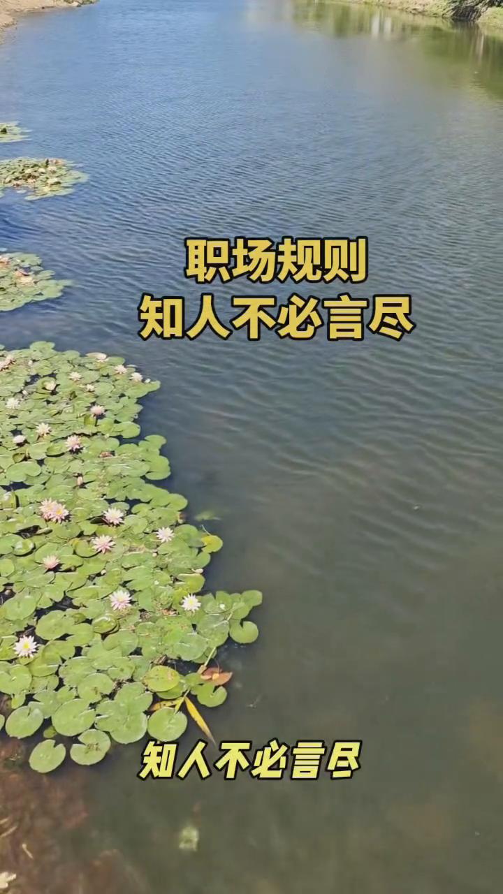 职场规则：知人不必言尽。
其实人到了一定年纪会允许真情和假意并存，所以不要和任何