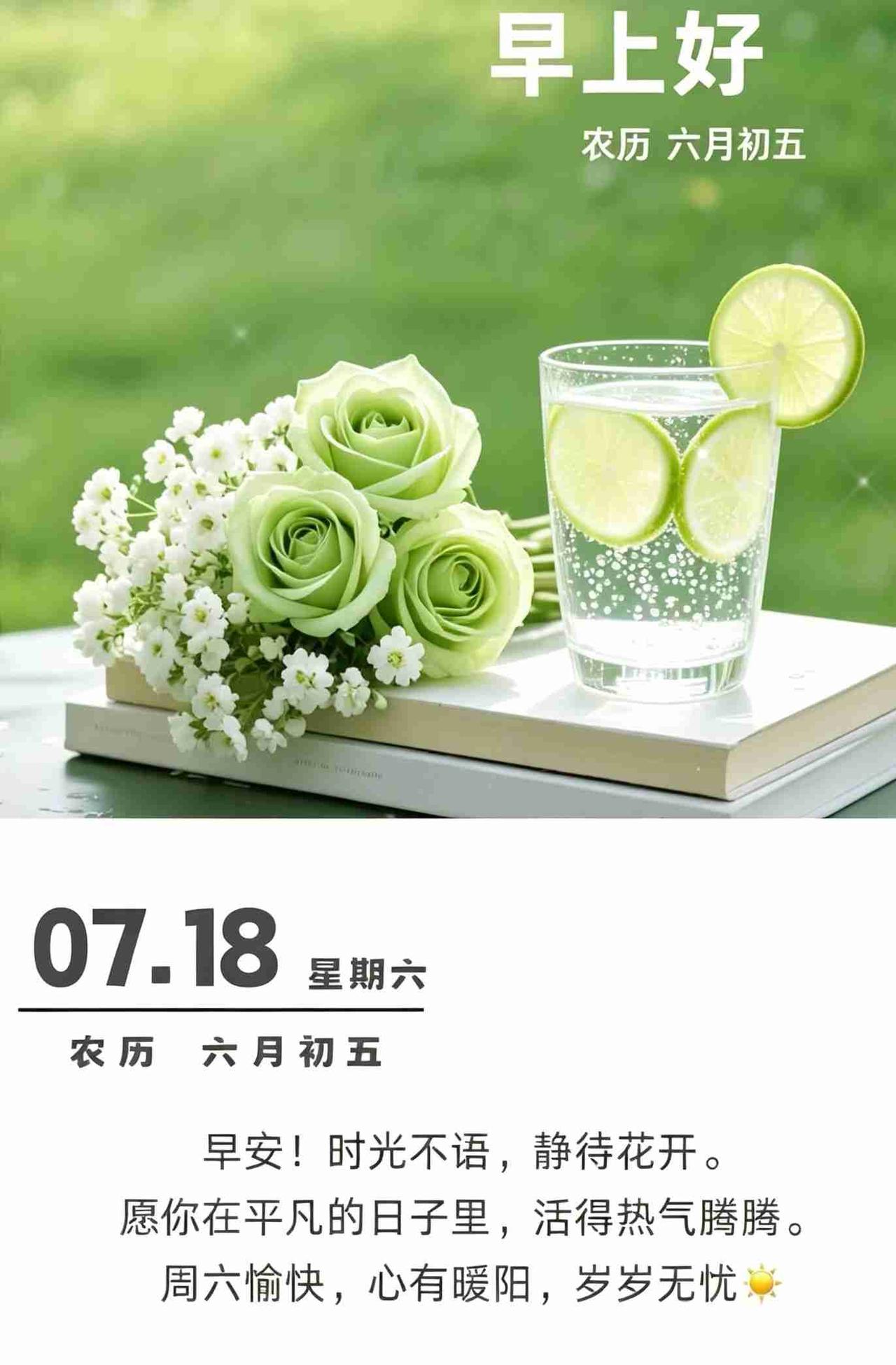 时光不语，静待花开，
不用追赶耀眼的光芒！

只在平凡细碎的日常里，
活得热气腾