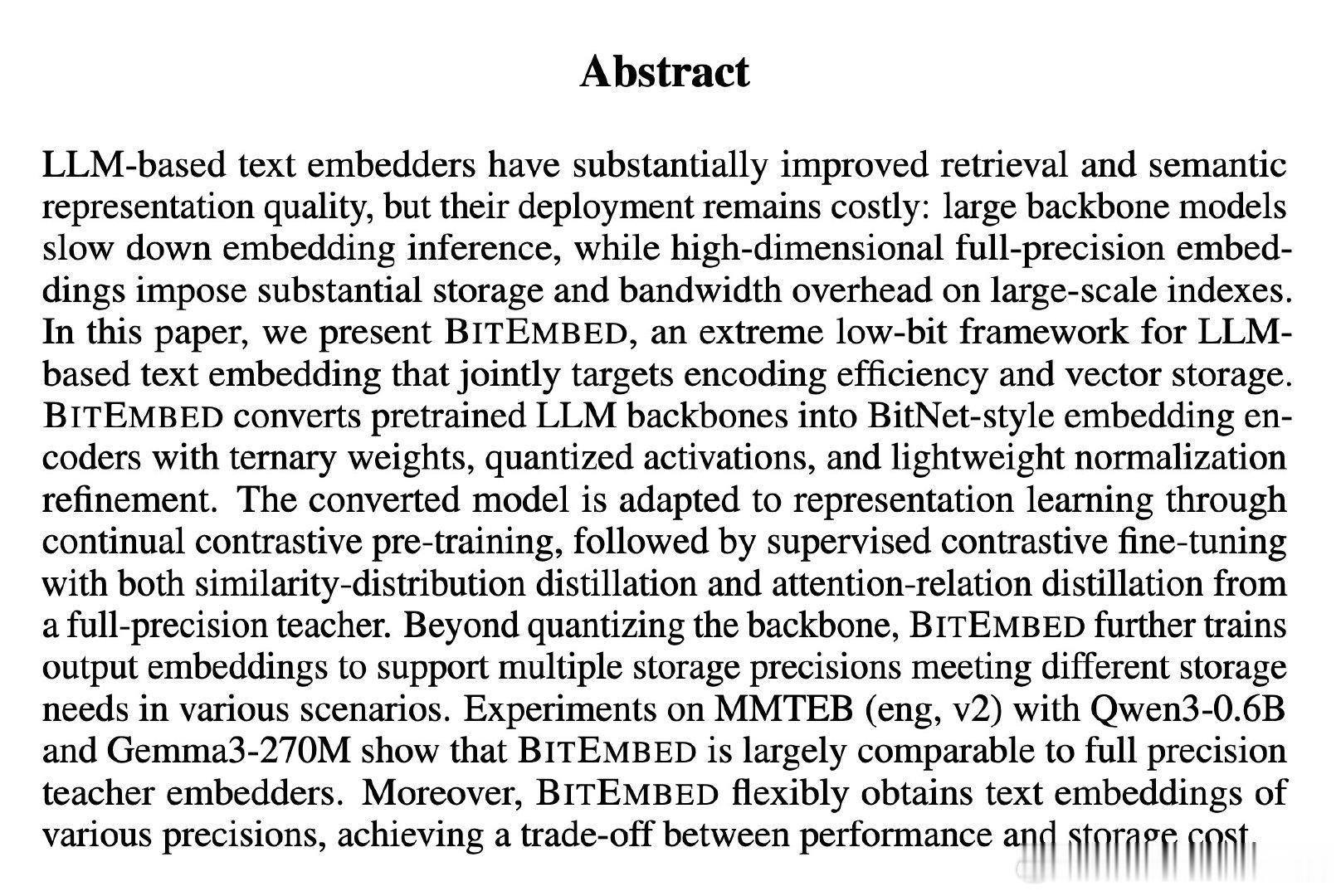 [CL]《BitNet Text Embeddings》Z Li, X Huan