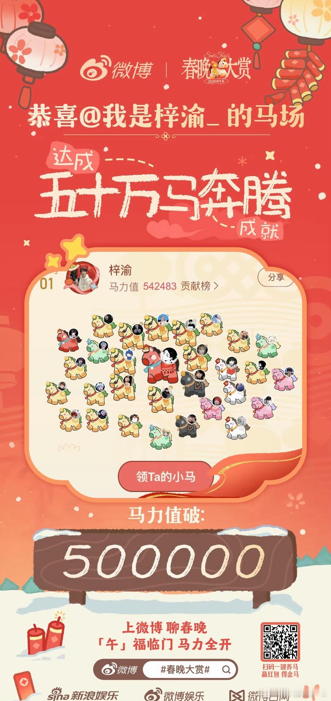 梓渝马力值破50万，梓渝马力值top1，哇偶好厉害！ 