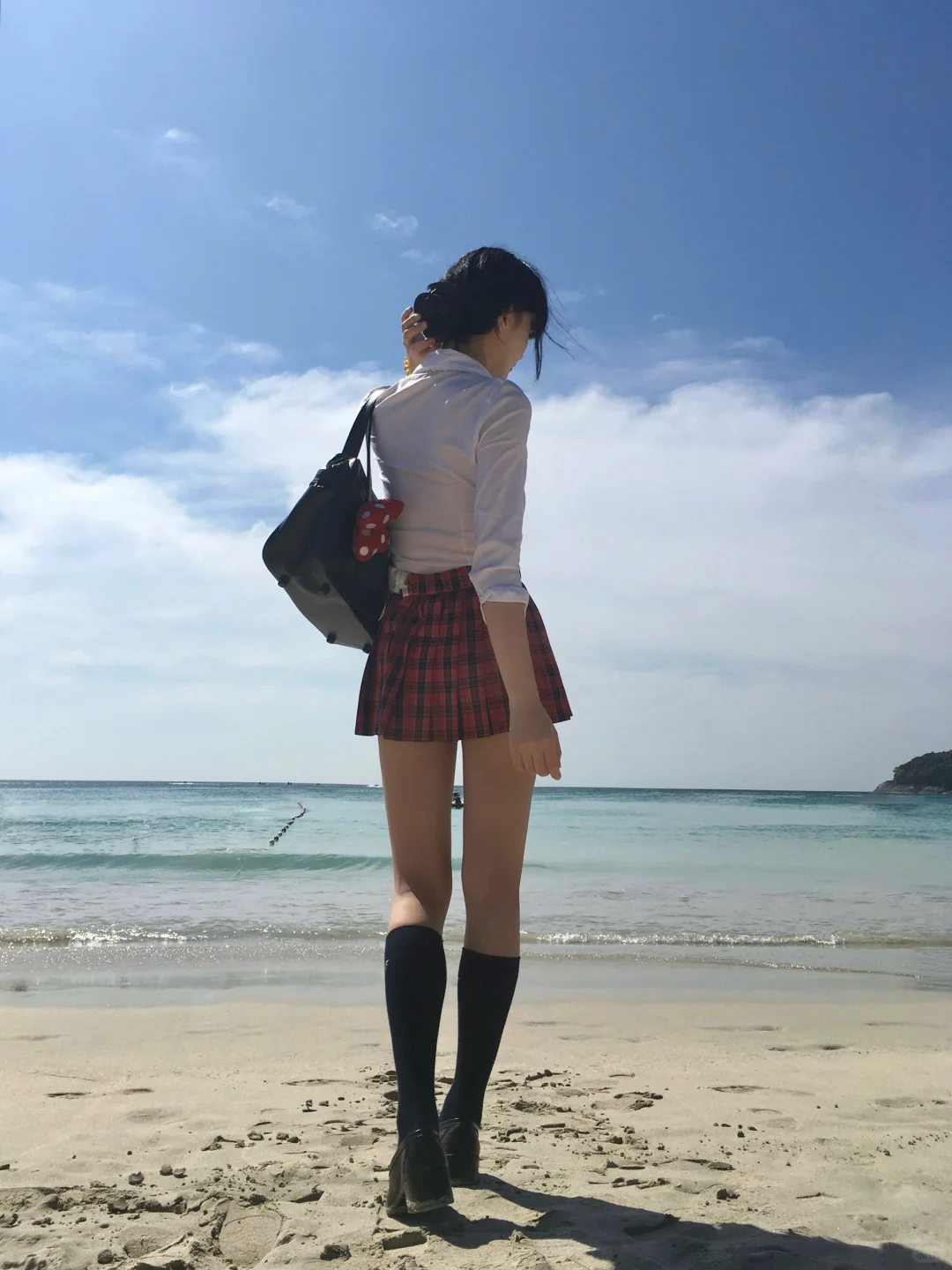 在海边