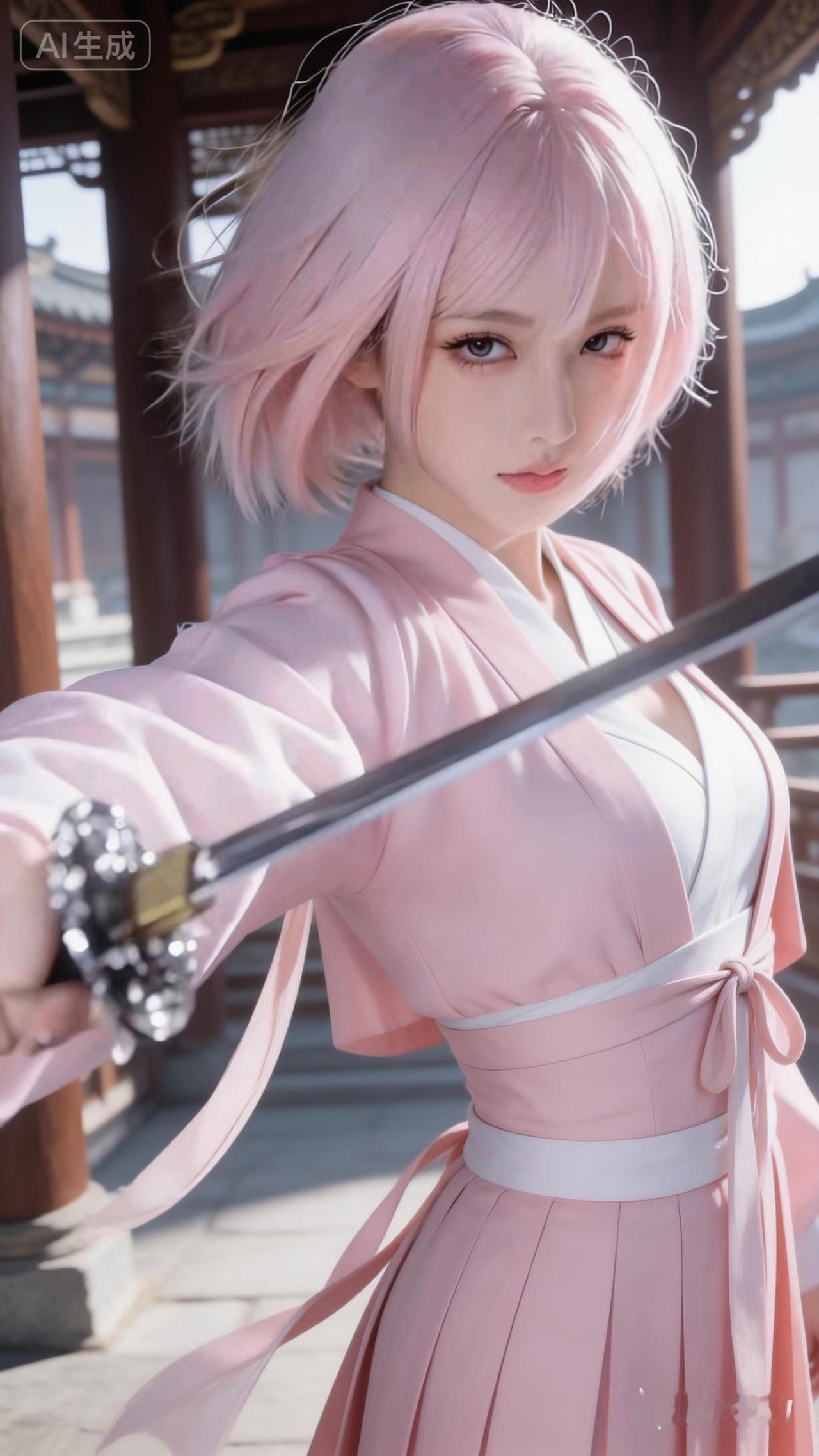 粉嫩少女剑客，古风少女心爆棚！💕🏮
