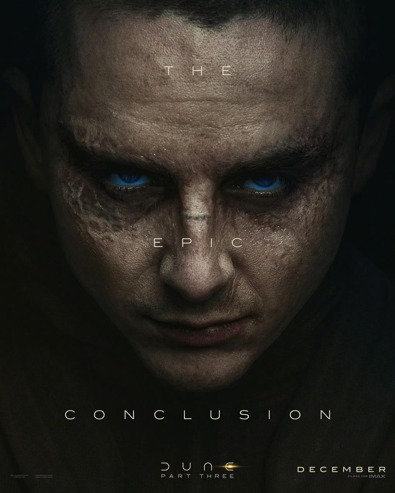 《沙丘3》角色海报，《沙丘3》是导演丹尼斯·维伦纽瓦的《沙丘》系列三部曲最终篇，