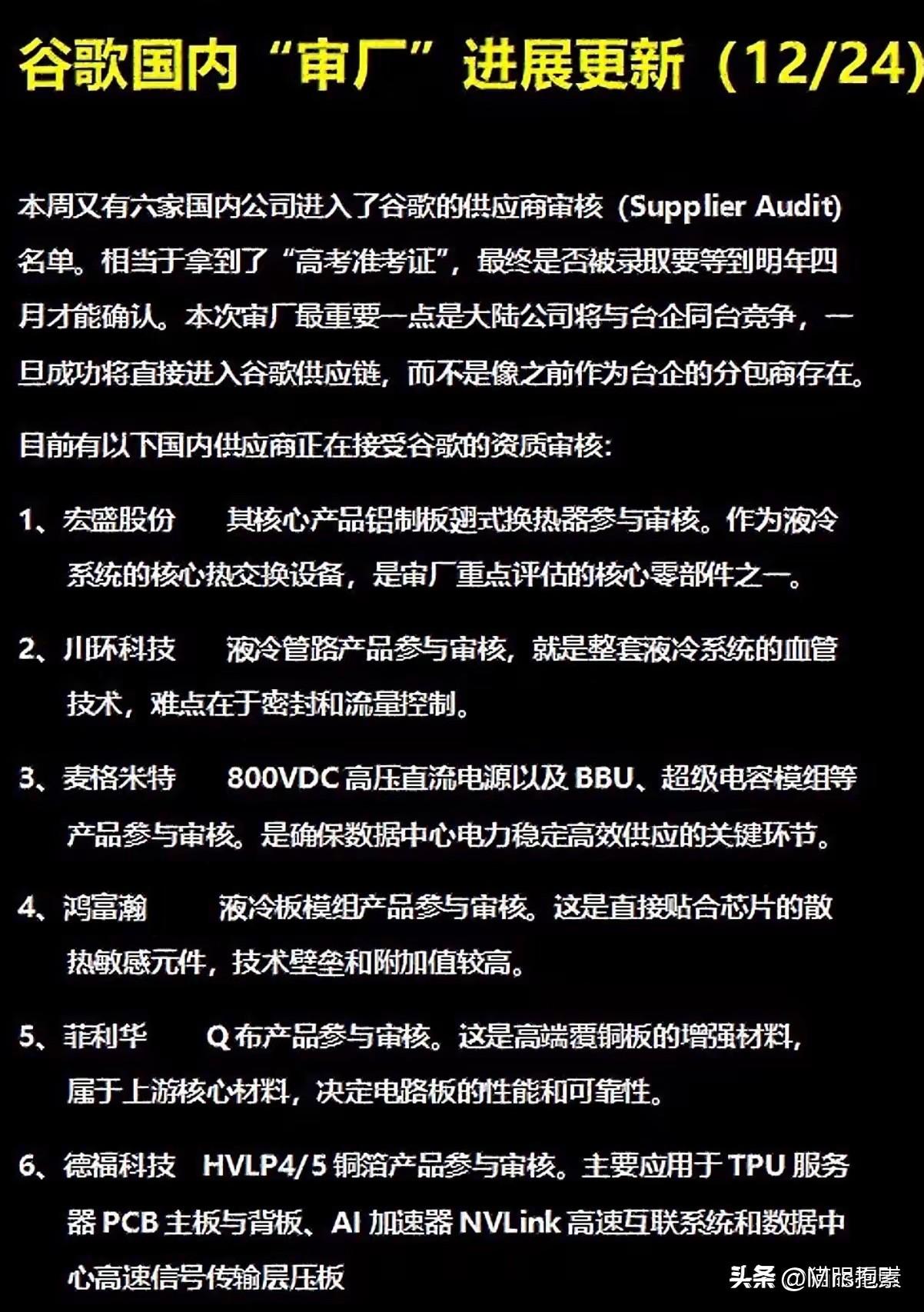 资金先知先觉，6股票全部大涨，或打造另一批易中天

本周又有6只股票进入谷歌的“