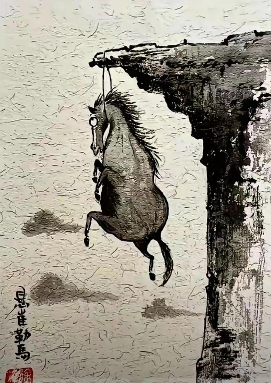 杜蕾斯广告创意大赛：
公司职员甲即兴创作：悬崖勒马图。强势入选，奖金10000刀