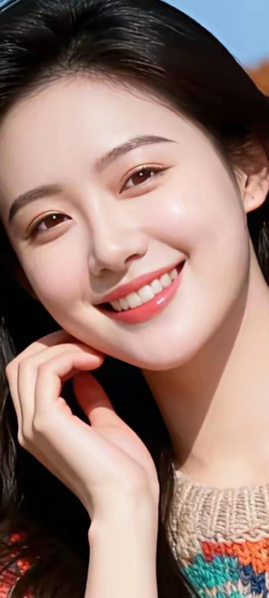 阳光明媚的午后，微笑的少女，温暖如春。