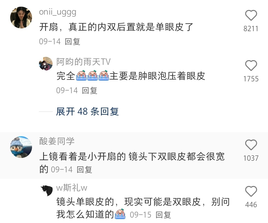 这种淡淡的双眼皮叫什么？ ​​​
