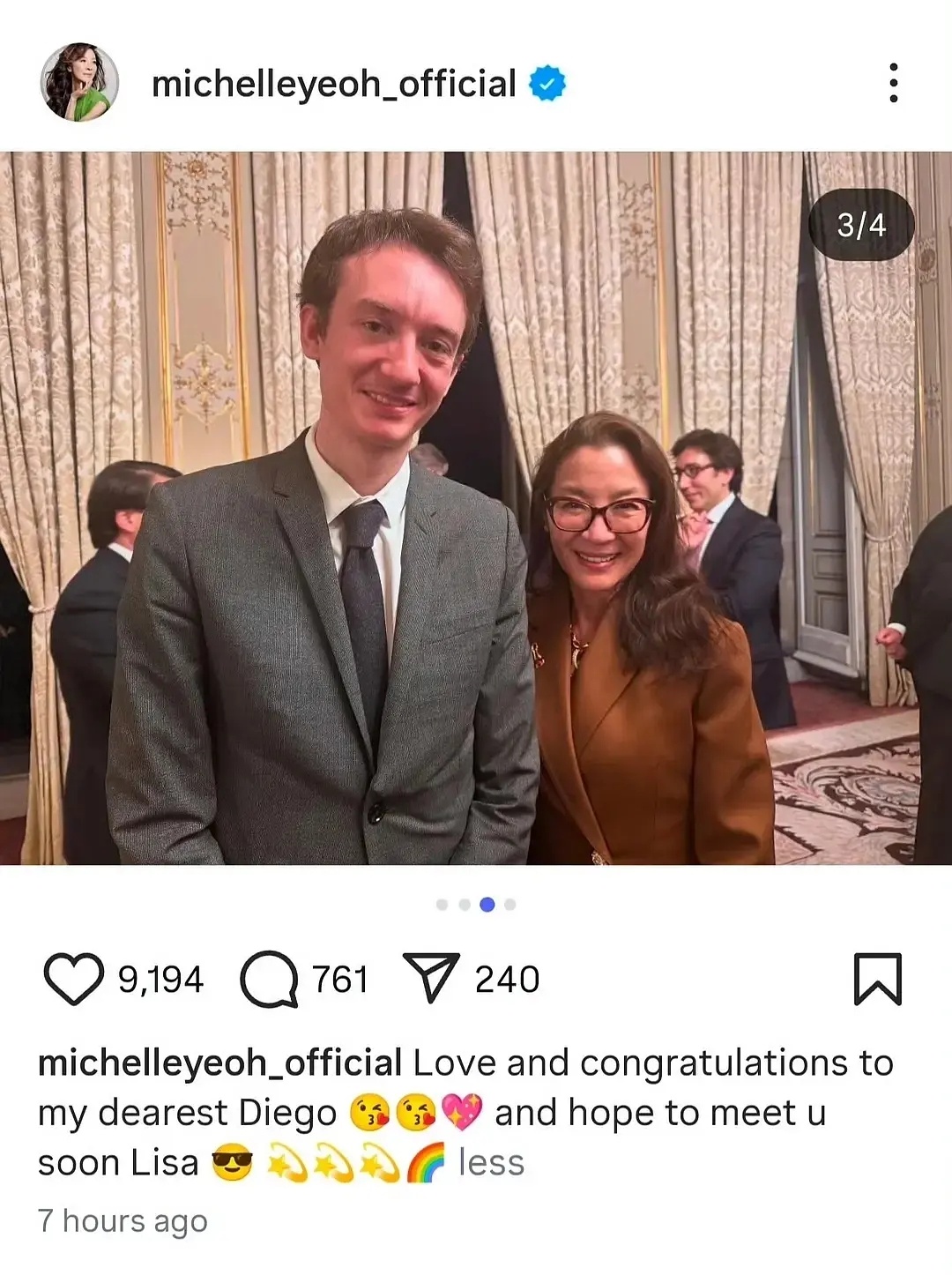 杨紫琼帮Lisa官宣恋情…… ​​​