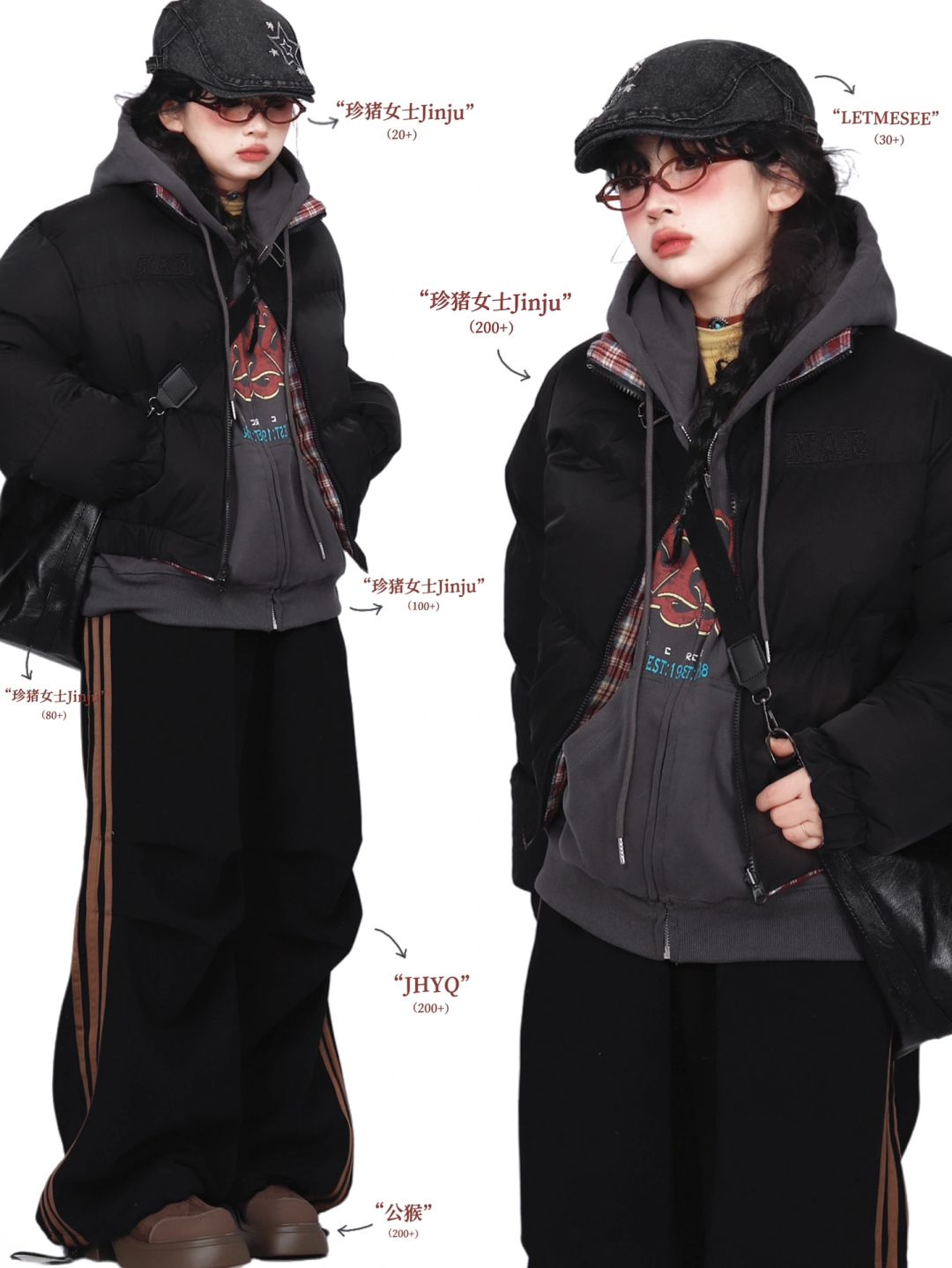 复古outfits｜*美式复古叠穿look🎱这套超酷