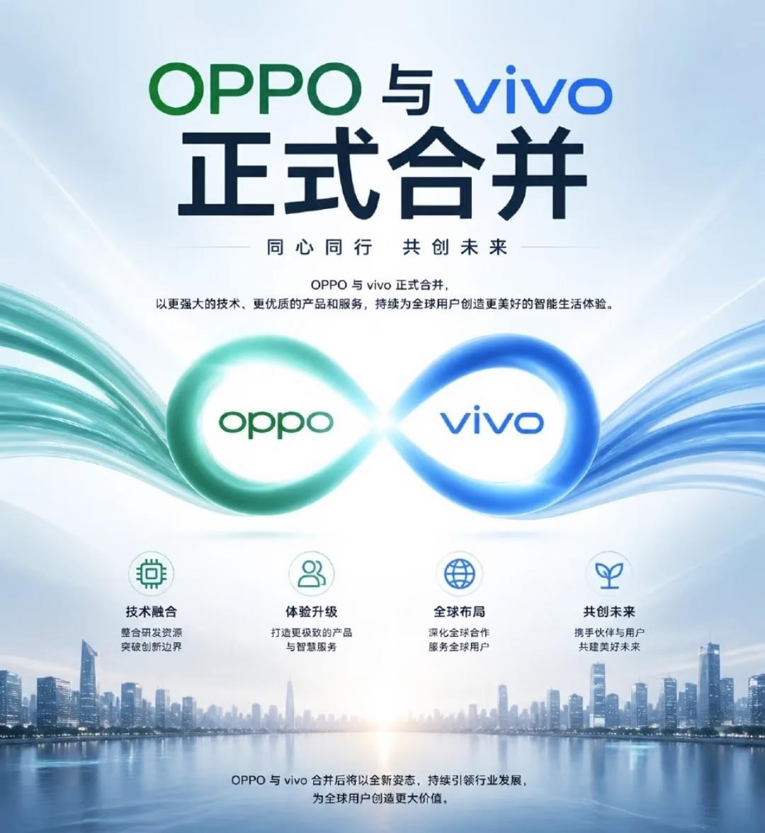 这能信吗？vivo和OPPO要联手，本来就是同根同源，还是有可能吧。
根据爆料两